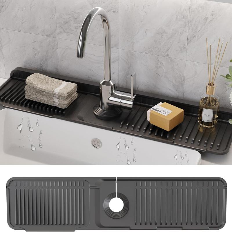 QIAWI ™-2025 New Foldable Faucet Splash Guard with Drainage – Easy to Use & Reusable
