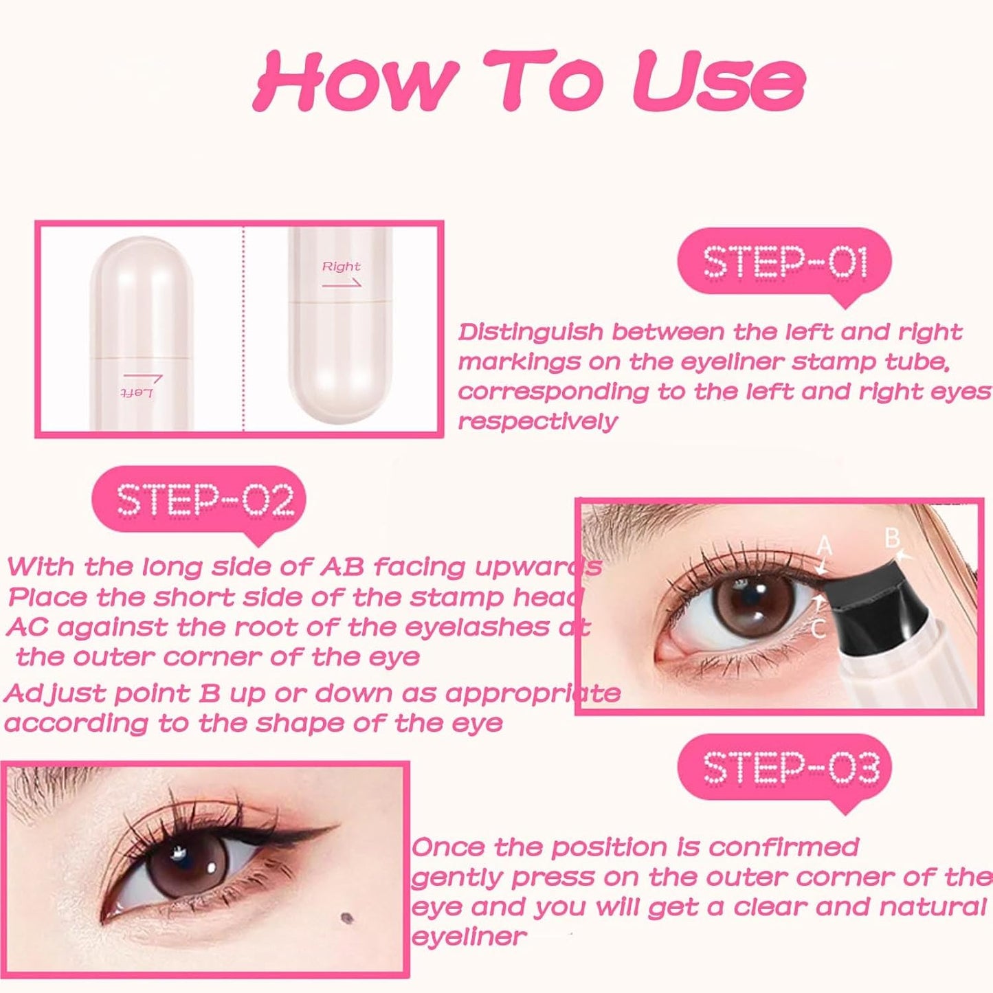 QIAWI™ Rotating Eyeliner Stamp Pen for Easy Cat Eyes