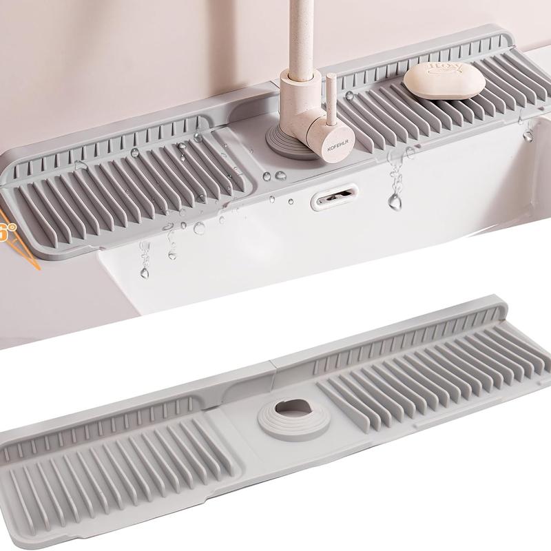 QIAWI ™-2025 New Foldable Faucet Splash Guard with Drainage – Easy to Use & Reusable