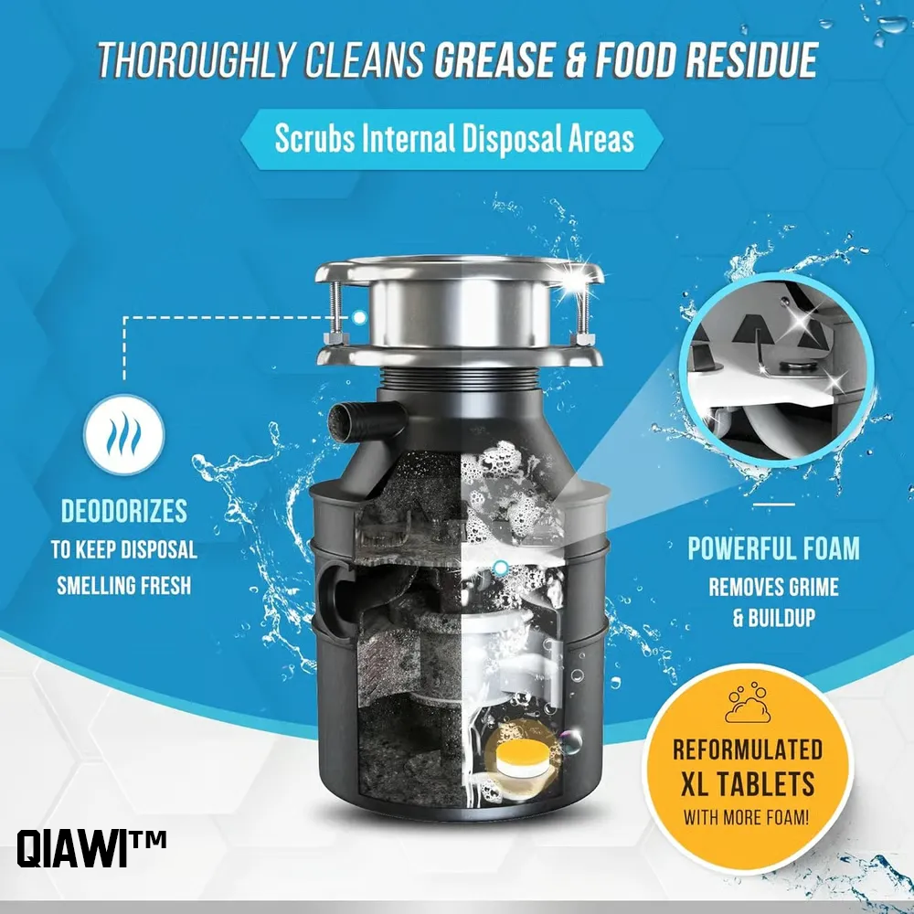 QIAWI™-Garbage Disposal Cleaner & Deodorizer Tablets - 24 Pack