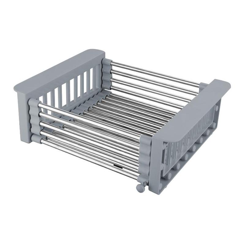 Skavix Expandable Sink Rack – Perfect for Fruits, Veggies & Dish Draining