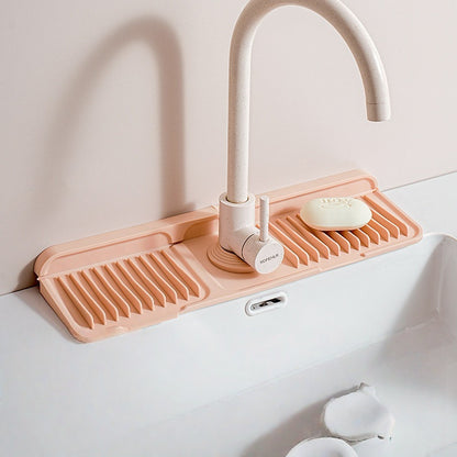 QIAWI ™-2025 New Foldable Faucet Splash Guard with Drainage – Easy to Use & Reusable