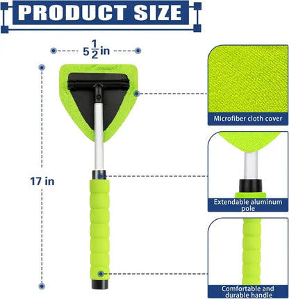 Car Windshield Cleaning Tool Set – Extendable & 180° Rotatable